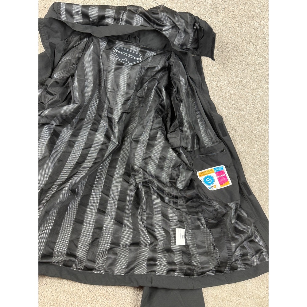 OTU Sports Mens Black Waterproof Breathable Hooded Jacket XL - Picture 4 of 11